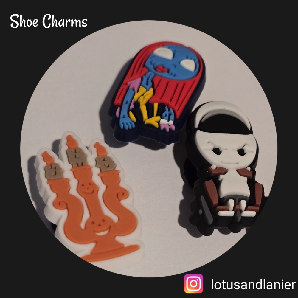 Shoe Charms Nightmare Before Christmas  Set Of 3